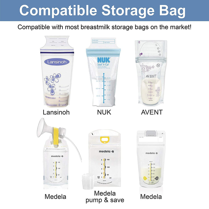 Breast Pump Parts | Milk Storage Bag Adapter Spectra S1 S2 Pump Avent Comfort Maymom Wide Neck Flange/Breastshield | Mamagoose | Part/Accessory for Spectra