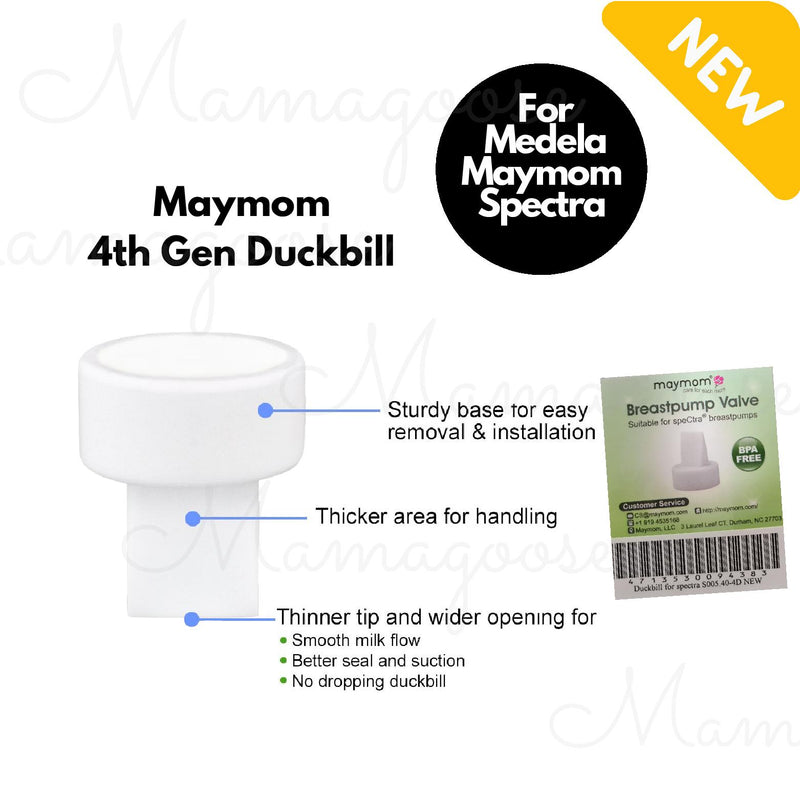 Breast Pump Parts | Maymom Valve Duckbill for Spectra and Medela Breast Pump (4th Generation) | Mamagoose | Part/Accessory for Spectra