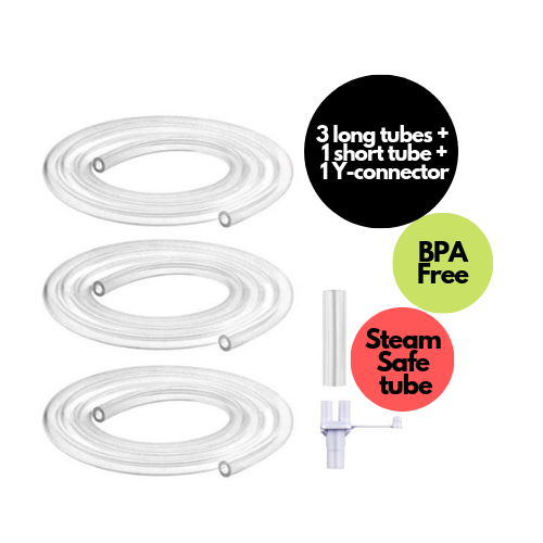 Breast Pump Parts | Maymom Tube/Tubing Kit for Freemie Collection Cup (Closed System) Ameda Spectra | Mamagoose | Part/Accessory for Freemie