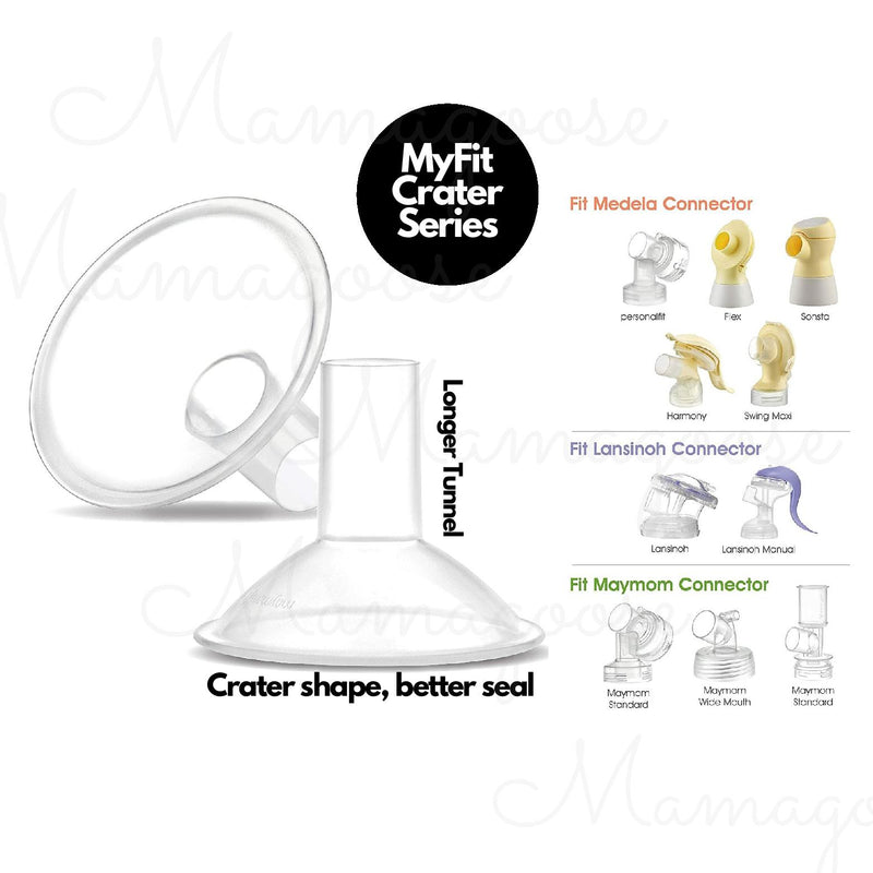Breast Pump Parts | Maymom MyFit Crater Series Detachable Breast Shield Compatible with Medela Breast Pump | Mamagoose | Part/Accessory for Medela