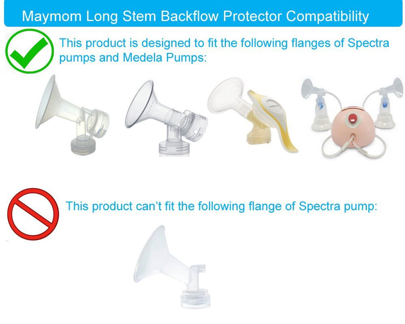 Breast Pump Parts | Backflow Protector for Medela Maymom Breast shield | Mamagoose | Part/Accessory for Spectra
