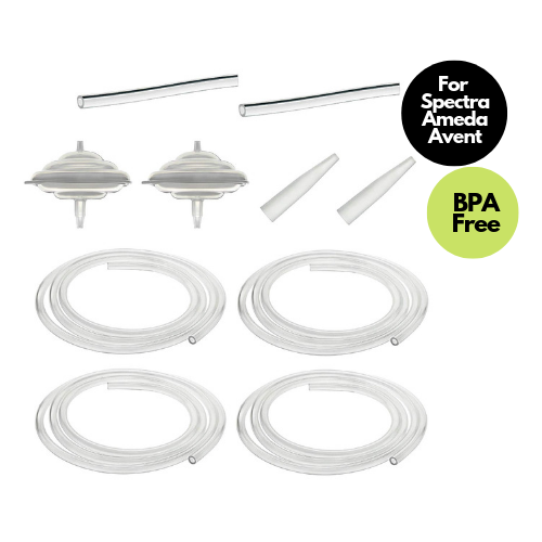Breast Pump Parts | Maymom Tubing Connection Kit for Freemie Cup and Spectra S1 S2/Avent/Ameda Breast Pump | Mamagoose | Part/Accessory for Freemie