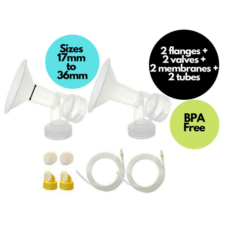 Breast Pump Parts | Maymom replacement set for Medela Pump In Style Advance (PISA) Breast Pump | Mamagoose | Part/Accessory for Medela